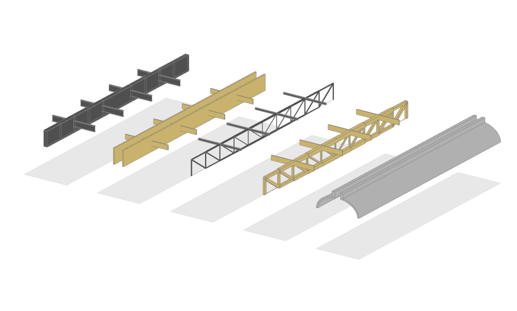 Trans-typology design space exploration: Using gradients to inform decision-making in the design of spanning&nbsp;structures